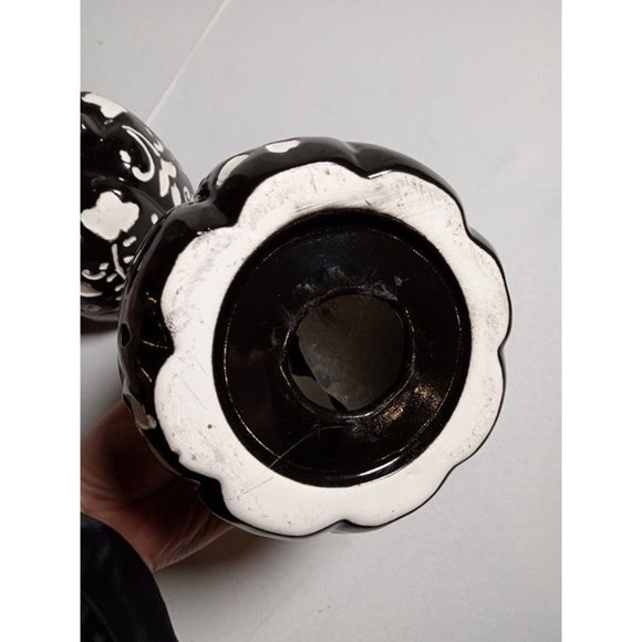 ROSS Department Store Black Ceramic Potpouri Pumpkins Set‎ of 2 (10c1) - Picture 4 of 4